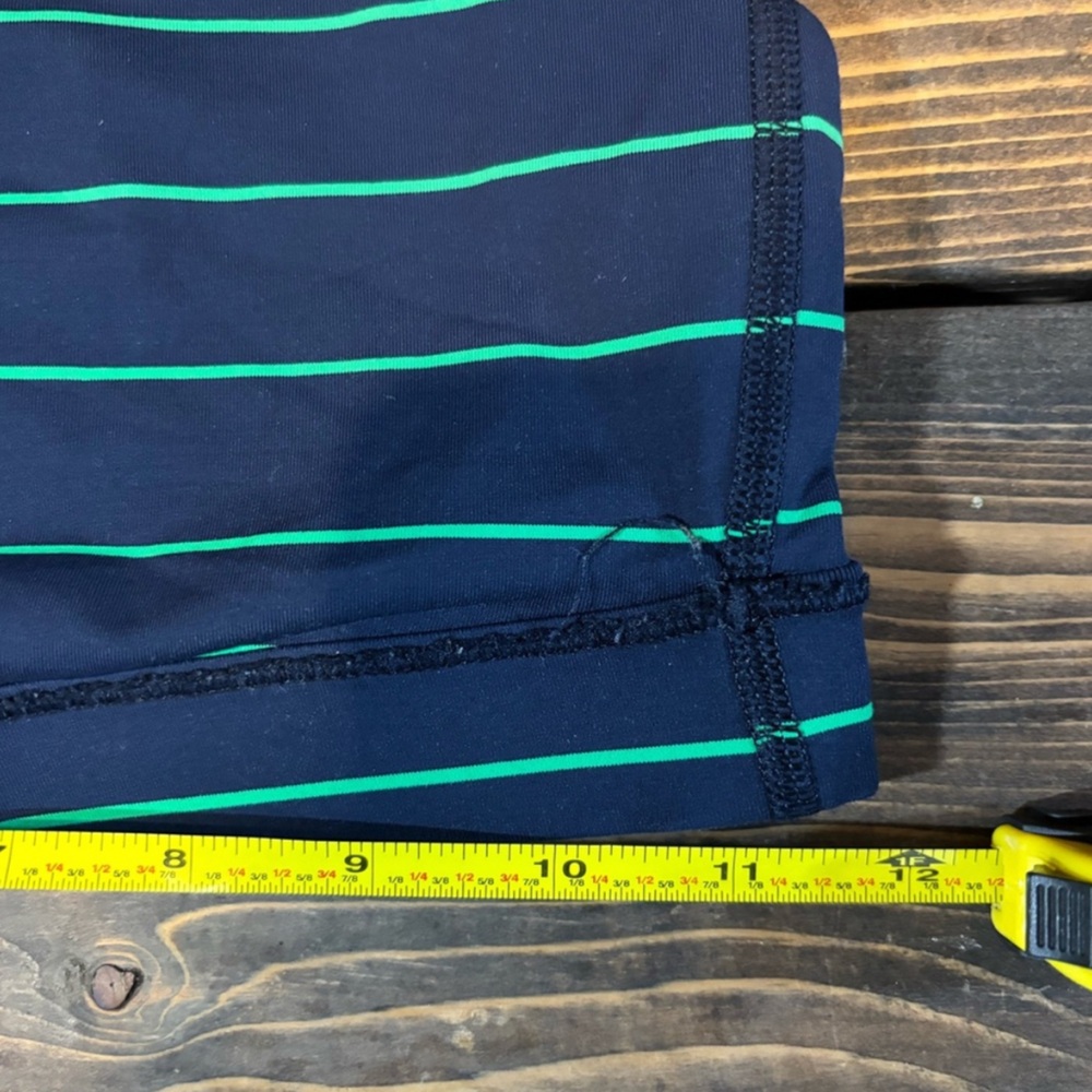 Lululemon Striped Navy and Green Sports Bra - Picture 6 of 6